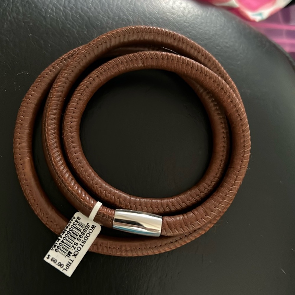 Brighton brown cord leather bracelet or necklace.